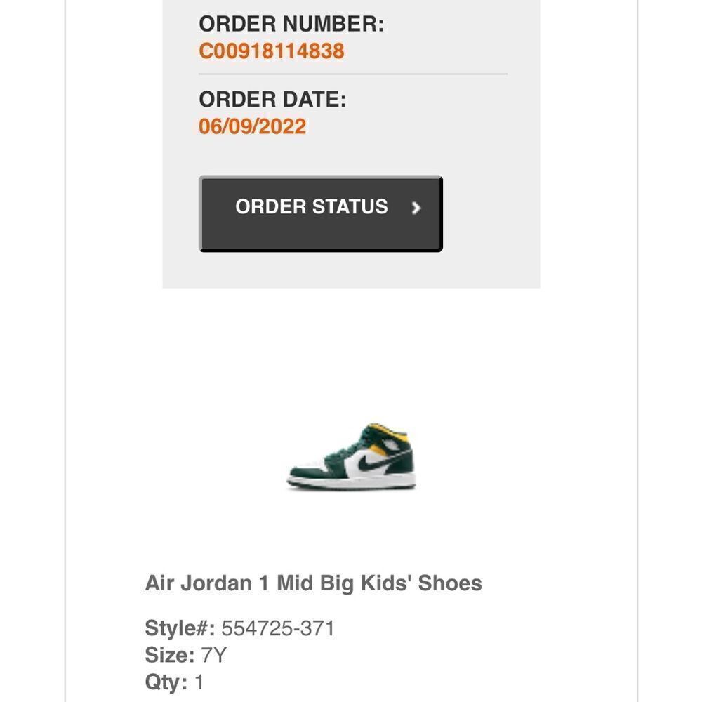 Air Jordan 1 Sonic Mid GS - size 7 - Picture 11 of 11